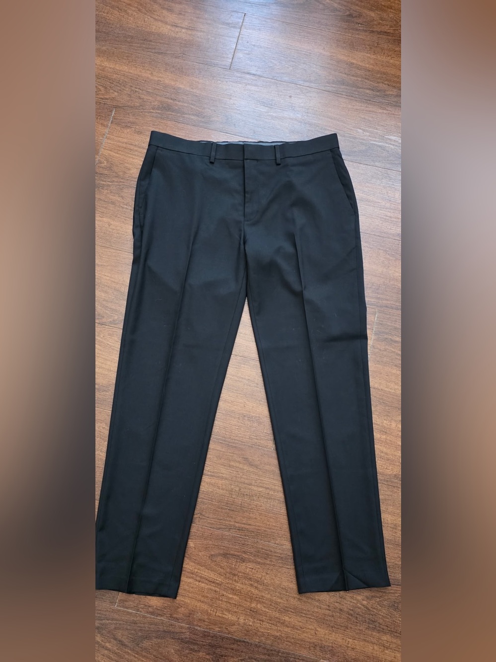 Haggar Black Men's Dress Pants - Slim Tapered